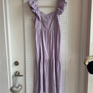 Purple Nation Tank Sun Dress SZ L